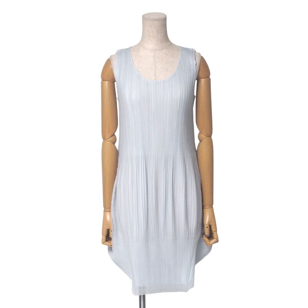 ■美品■PLEATS PLEASE ISSEY MIYAKE プリーツプリーズ イッセイミヤケ ワンピース サイズ4 メッシュ プリーツ ノースリーブ 変形【おすすめ】 ブランド古着【中古】20250519/RA4734