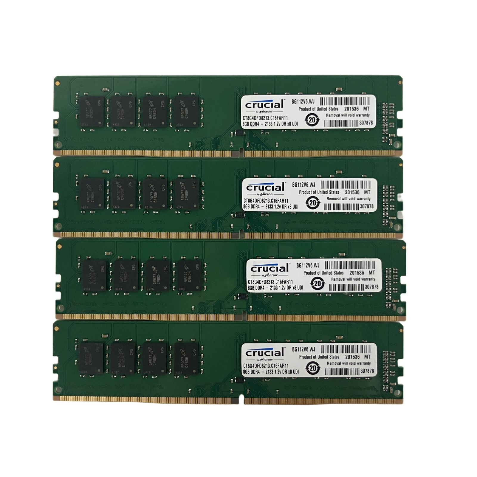 Crucial DDR4-2133 8GB×4枚セット 中古メモリ - メルカリ