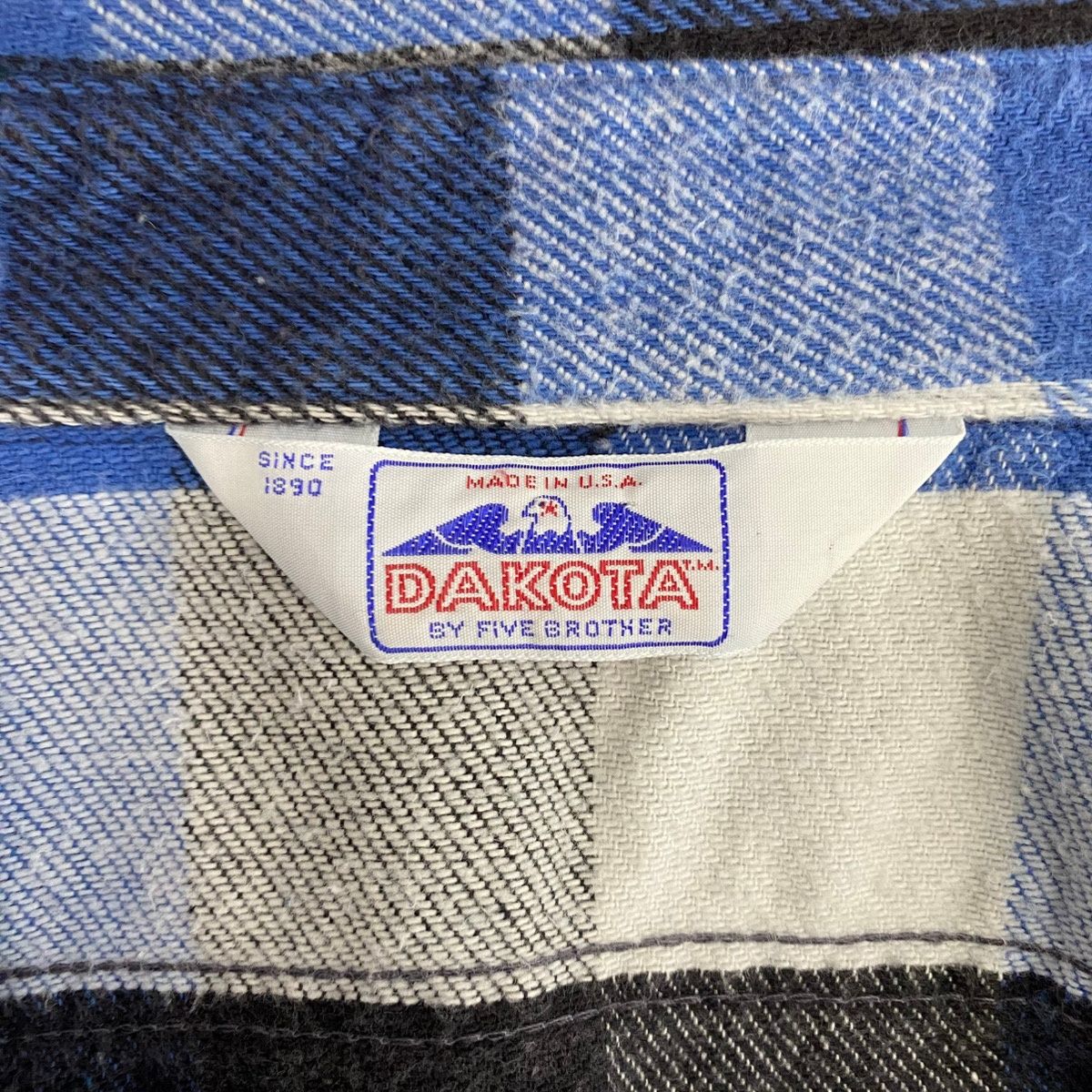 ファイブブラザー FIVE BROTHER 80's DAKOTA USA製 Heavy flannel