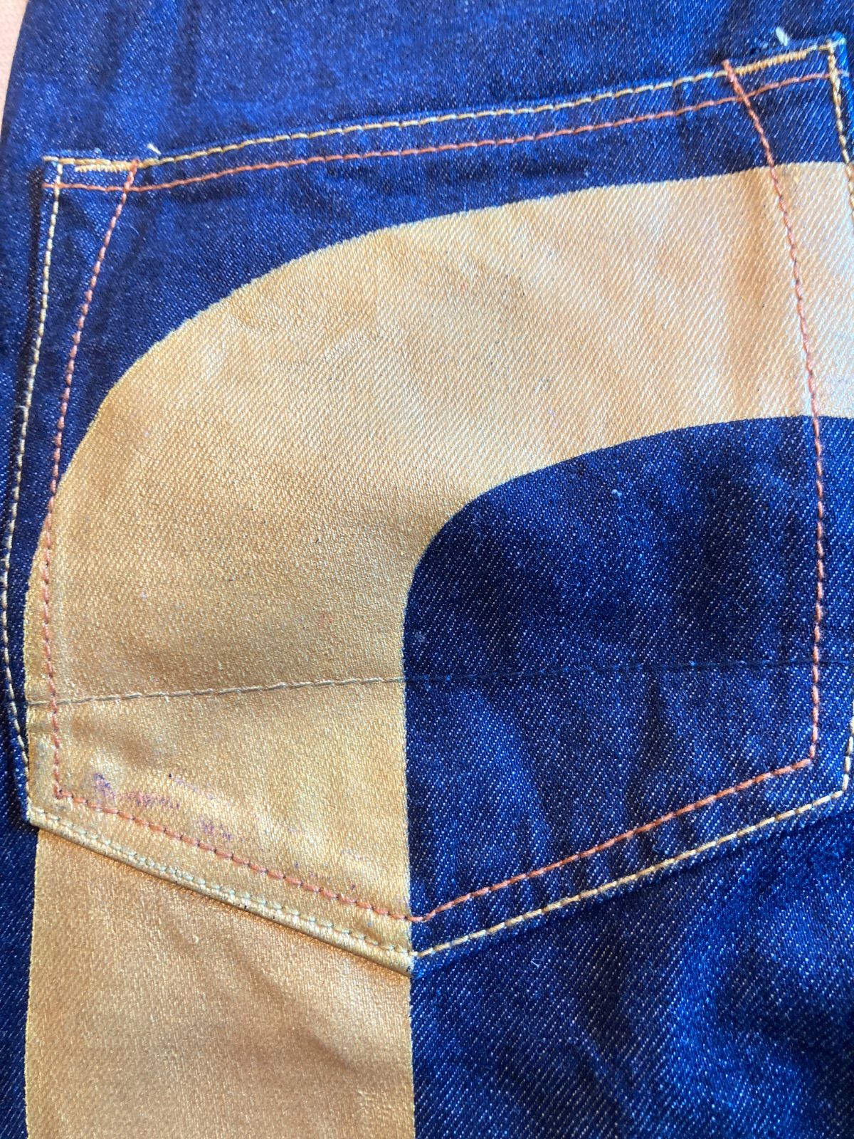 260732 EVISU 大黒 エヴィス デニムパンツ カモメペイント 濃紺 - メルカリ