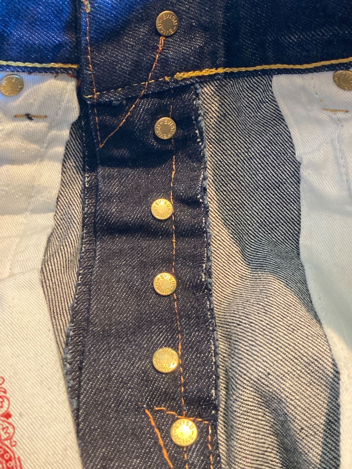 260732 EVISU 大黒 エヴィス デニムパンツ カモメペイント 濃紺 - メルカリ