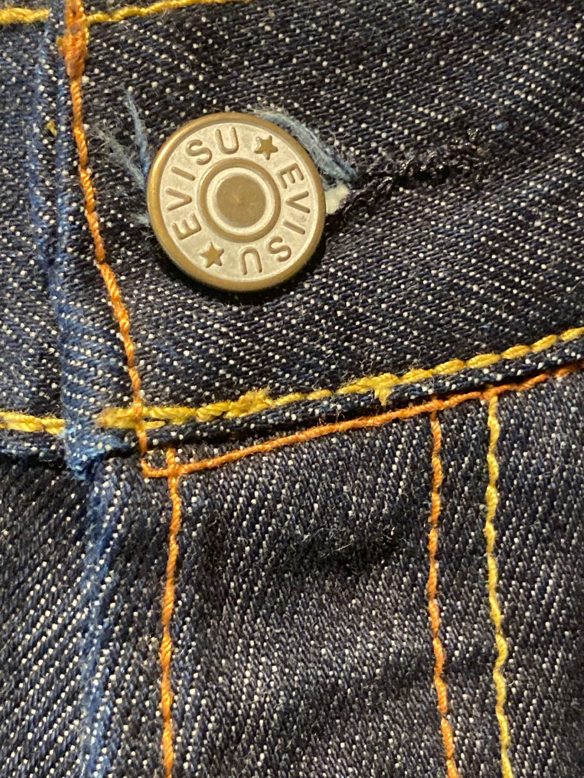 260732 EVISU 大黒 エヴィス デニムパンツ カモメペイント 濃紺 - メルカリ
