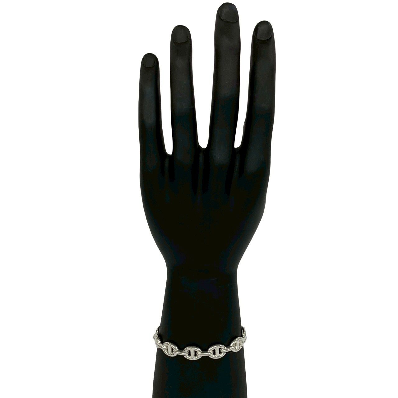 極 美品 保存箱付 HERMES エルメス アンシェネ バングル シルバー925