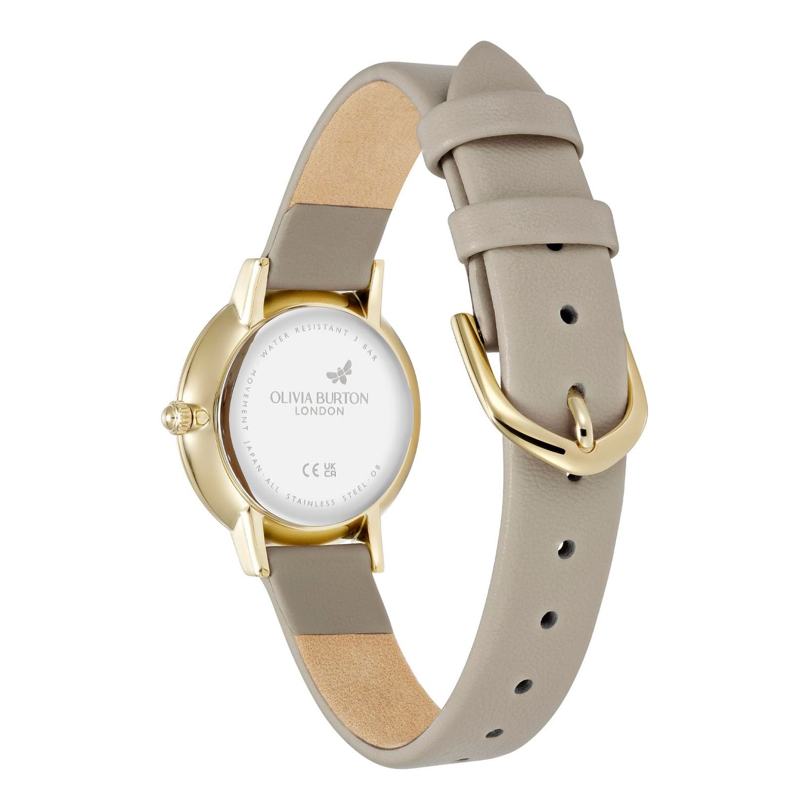 正規代理店 [OLIVIA BURTON] オリビアバートン 時計 レディース [SIGNATURE] アブストラクト フローラル トープ レザー 28mm 24000358 [トープ]