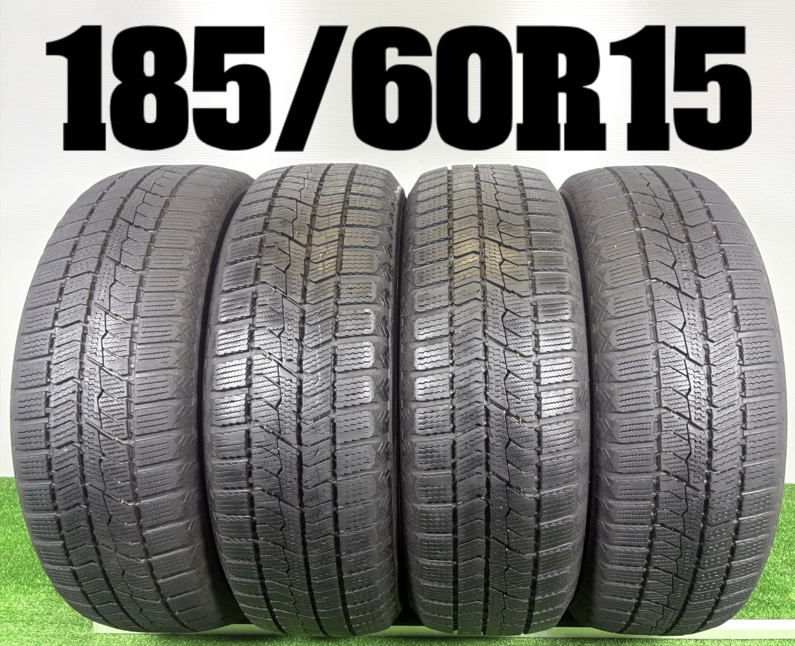 送料無料★185/60R15 トーヨー GIZ2 2020年製 4本 冬 タイヤ スタッドレス 中古 TB1401