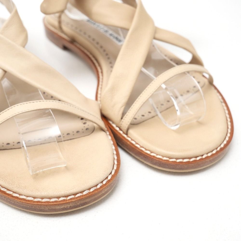□未使用品□MANOLO BLAHNIK マノロブラニク サンダル サイズ36 レース