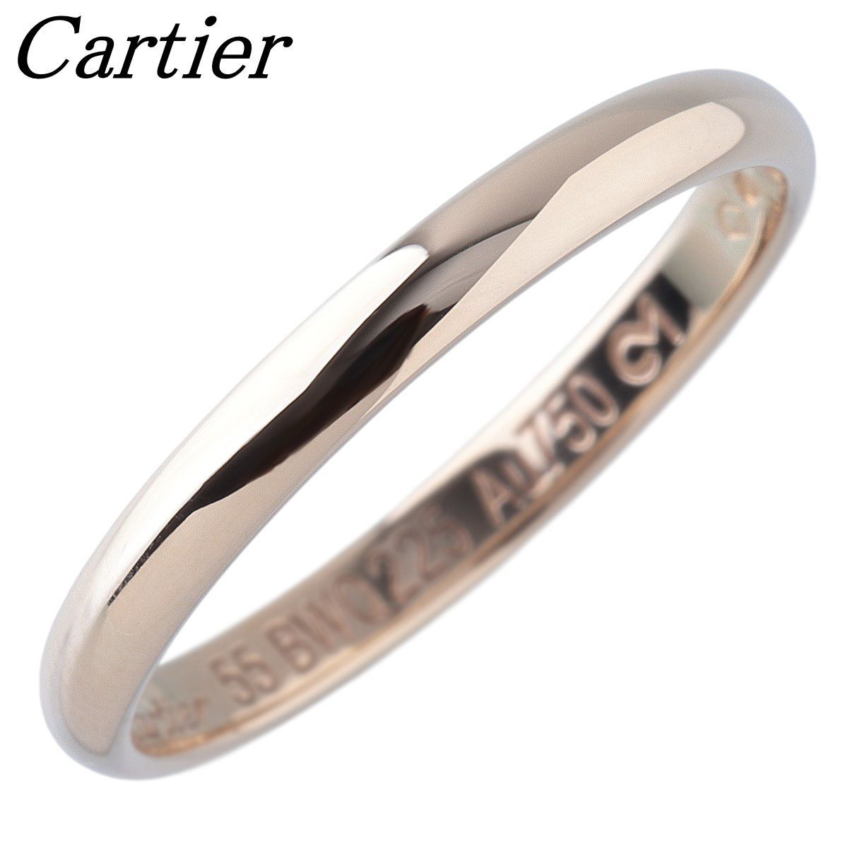カルティエ 1895 ウェディング リング #55 幅2.4mm Au750YG 新品仕上げ