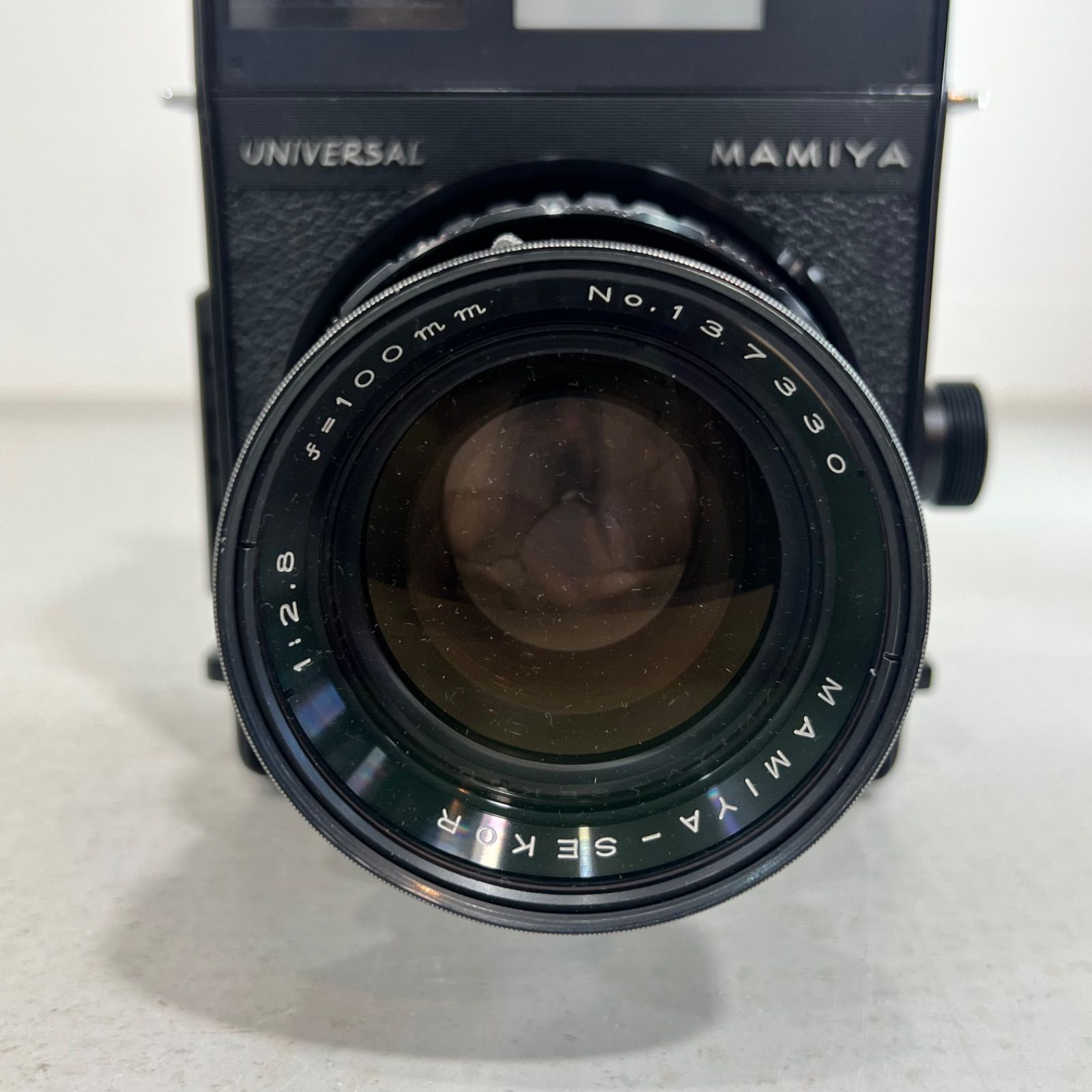 動作未確認】マミヤ MAMIYA UNIVERSAL ボディ Mamiya-Sekor 100mm f
