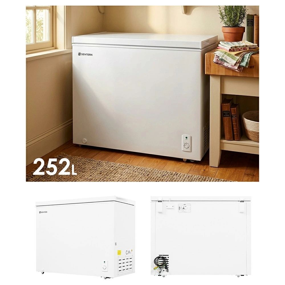 冷凍庫 上開き 家庭用 252L ノンフロン チェストフリーザー バスケット