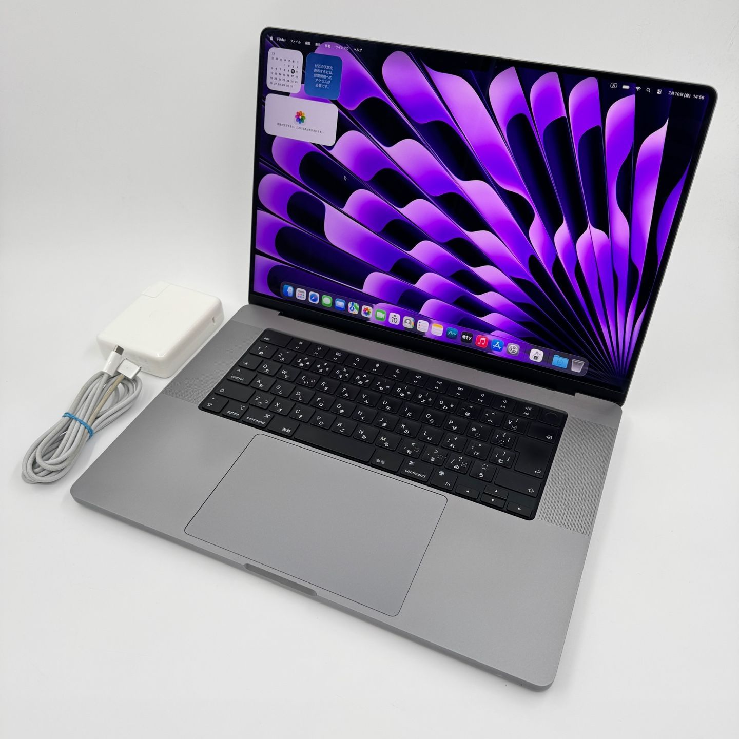 【送料無料】Apple MacBook Pro 16(2021, A2485) M1 Max / RAM 64GB / SSD 4TB / スペースグレー / 充放電回数 : 394 [MC214]