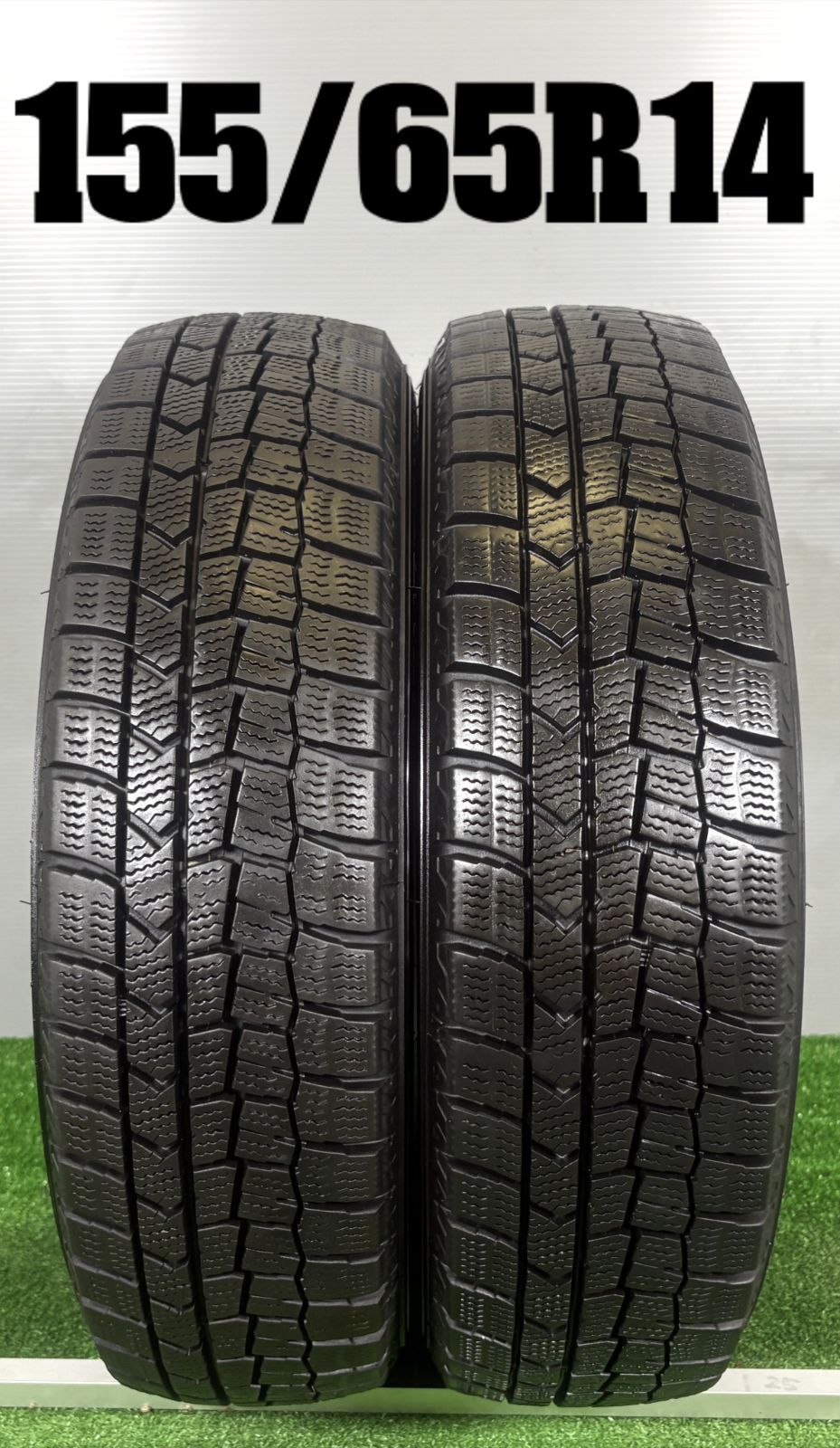 送料無料☆155/65R14 ダンロップ WM02 2022年製 2本 冬 タイヤ
