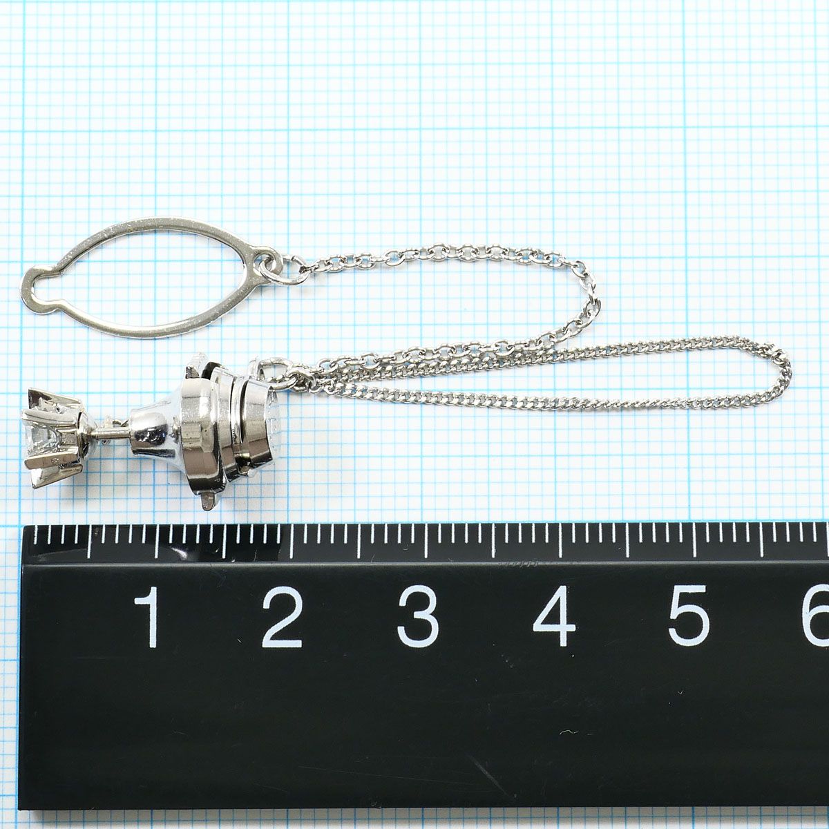 PT900/プラチナ 合金 ブローチ ダイヤモンド 0.31ct 総重量約4.4g