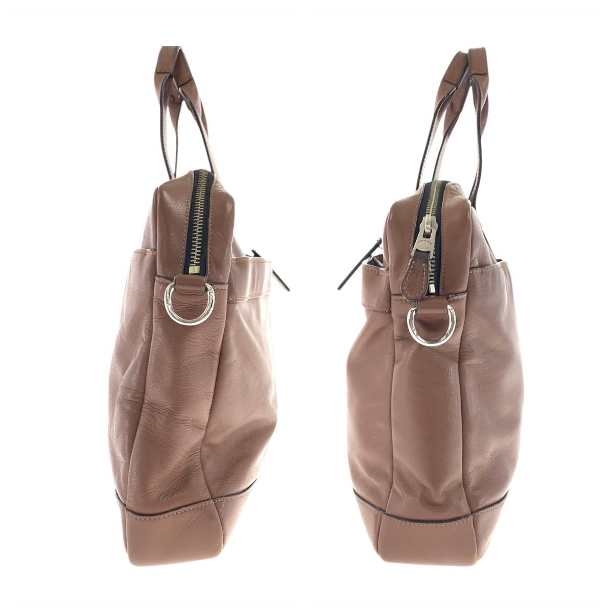 COACH コーチ ハミルトン ブラウン 茶 シルバー金具 スムースレザー