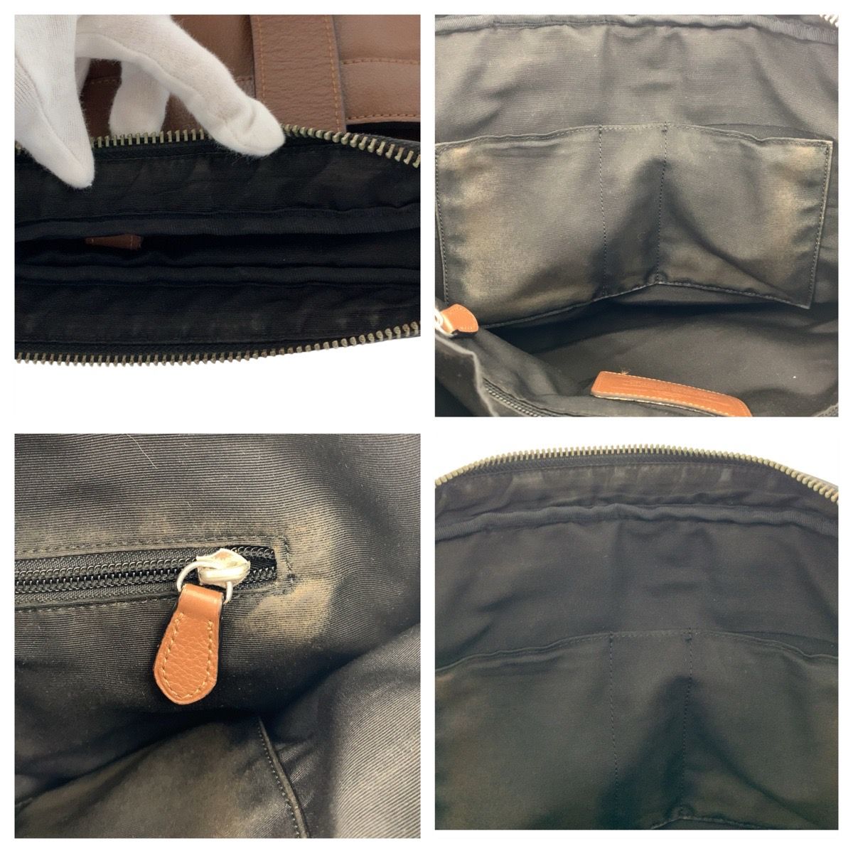 COACH コーチ ハミルトン ブラウン 茶 シルバー金具 スムースレザー