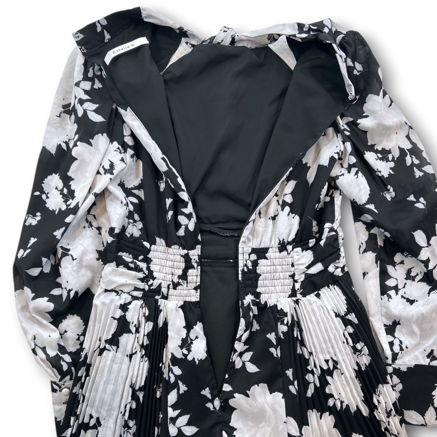 Estella.K エステラケー Abby Flower Dress クロスネックタイ