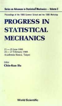 [2B]Progress in Statistical Mechanics: Proceedings of the 1986 Summer School and the 1988 Workshop (Series on Advances in Statisti