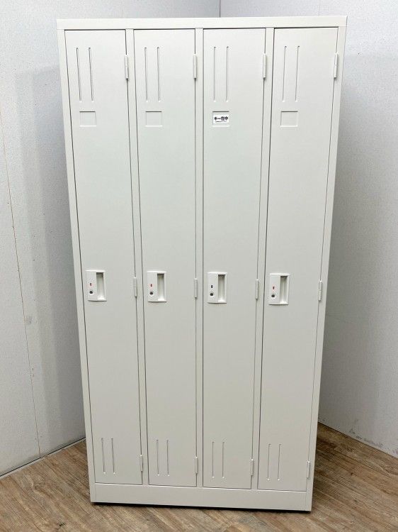 【アウトレット品】アルプス 4人用ロッカー L47-AW ホワイト 34,125円