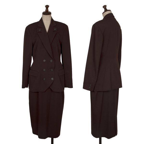 ヨウジヤマモトYohji Yamamoto×THE GINZA STORY ウールセットアップ 茶M位