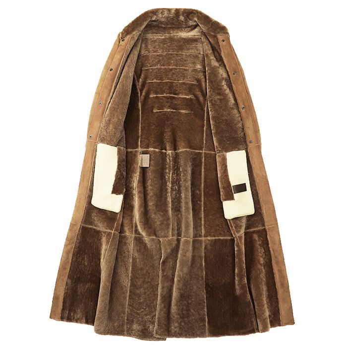 LOEWE ロエベ レザーコート ムートン サイズ 40 レディース スウェード