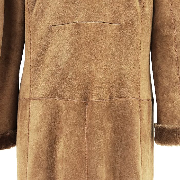 LOEWE ロエベ レザーコート ムートン サイズ 40 レディース スウェード