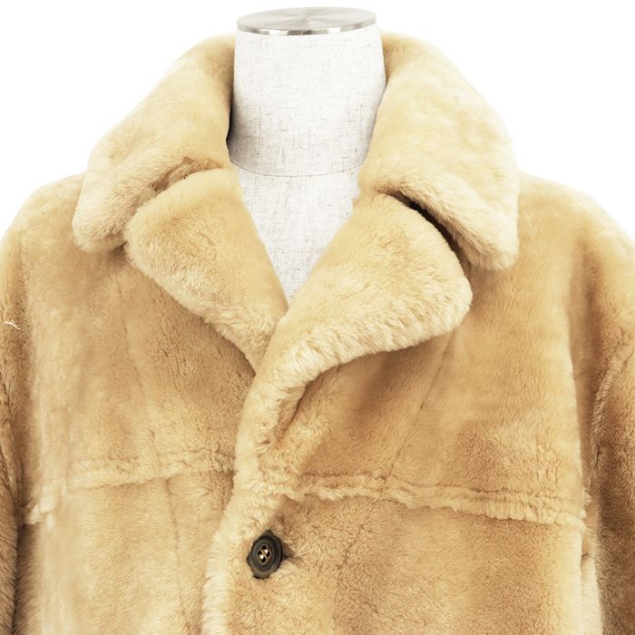 美品】GUCCI グッチ コート ムートン サイズ 50 メンズ リアルファー