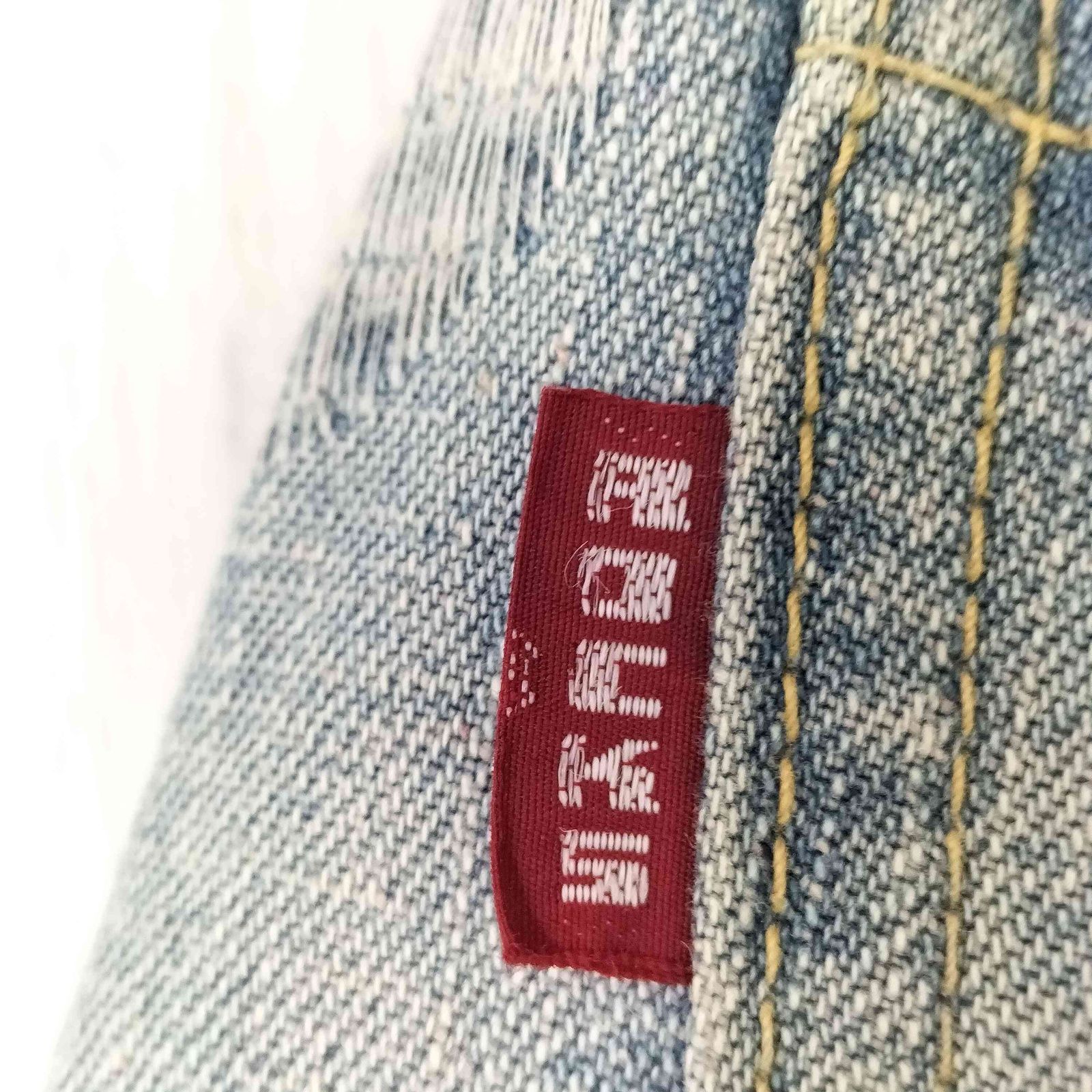 オゾンロックス OZONE ROCKS ドット 刺繍 加工 ストレート デニム 