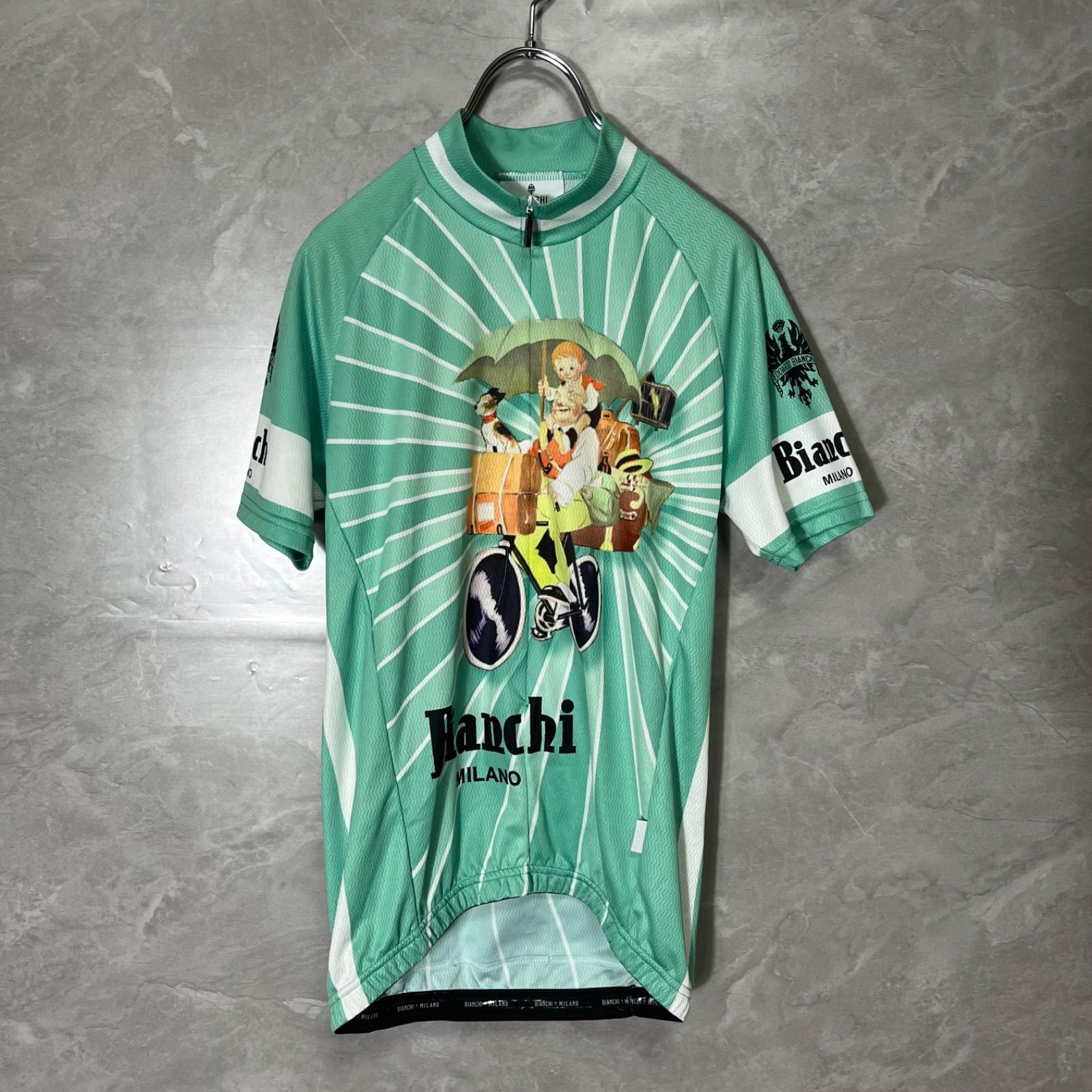 Bianchi Milano ビアンキ ミラノ サイクルジャージ 半袖 Sサイズ