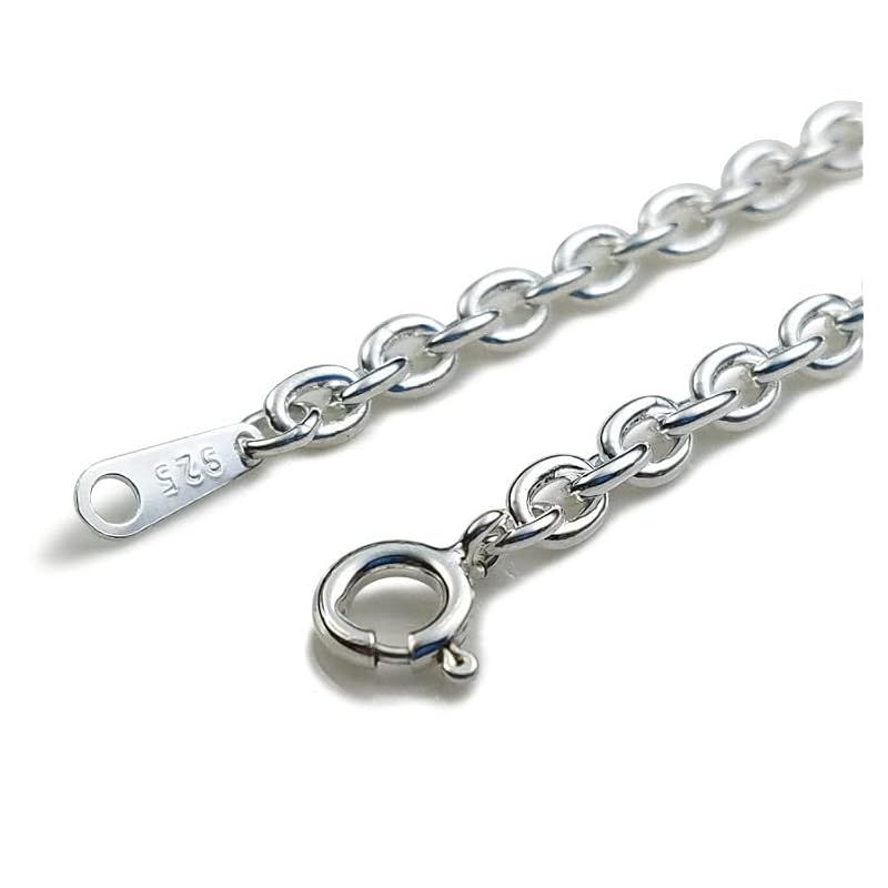 [dredline] 3.5mm/45cm cl100 小豆チェーン シルバーネックレス レディース メンズ 鎖 ペンダント用 メンズ silver925 シルバー925 シルバーアクセ (45, CL100 幅3.5mm)
