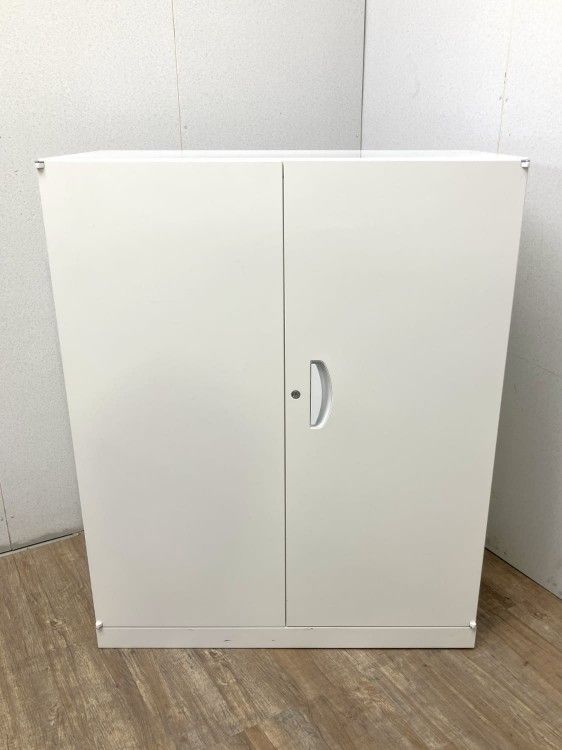 【中古品】生興 クウォールシリーズ 両開き書庫 RW45-10H ホワイト