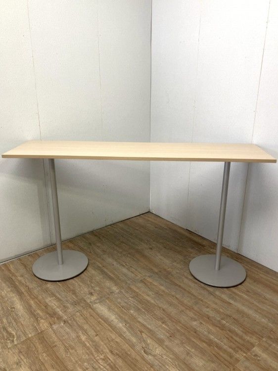 【中古品】オカムラ 1800カウンターテーブル ナチュラル