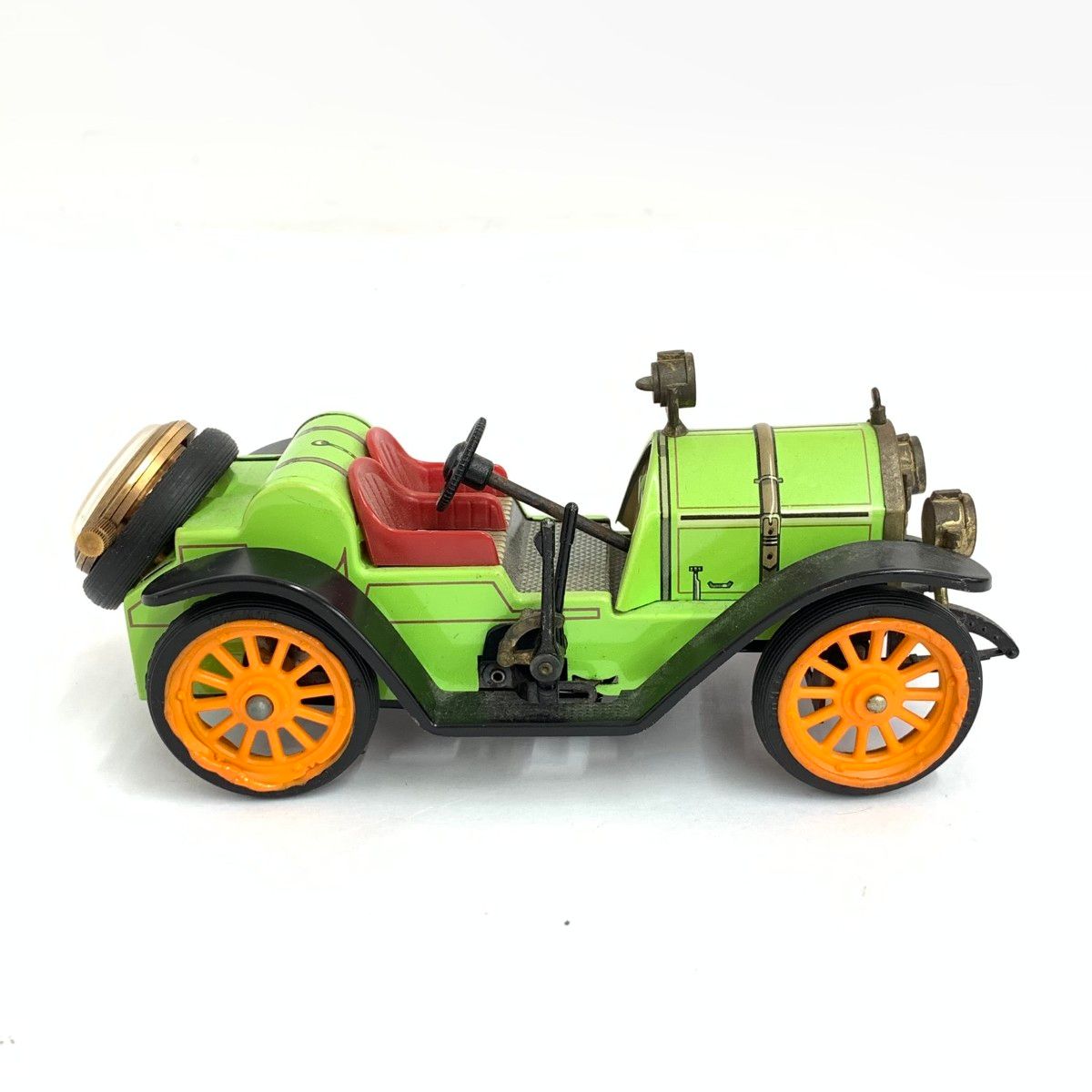 Schuco シュコー オベロン/ブリキ  Oldtimer/ゼンマイ式ミニカー/手巻き時計 Mercer Typ 35J   グリーン/オレンジ  / 240002233291 Schuco シュコー オベロン/ブリキ Oldtimer/ゼンマイ式ミニカー/手巻き