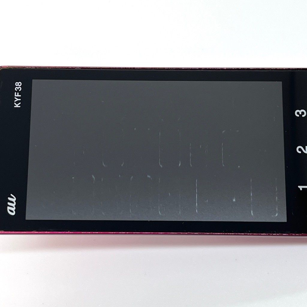 かんたんケータイ KYF38 ワインレッド 中古 SIMロック解除済 - メルカリ