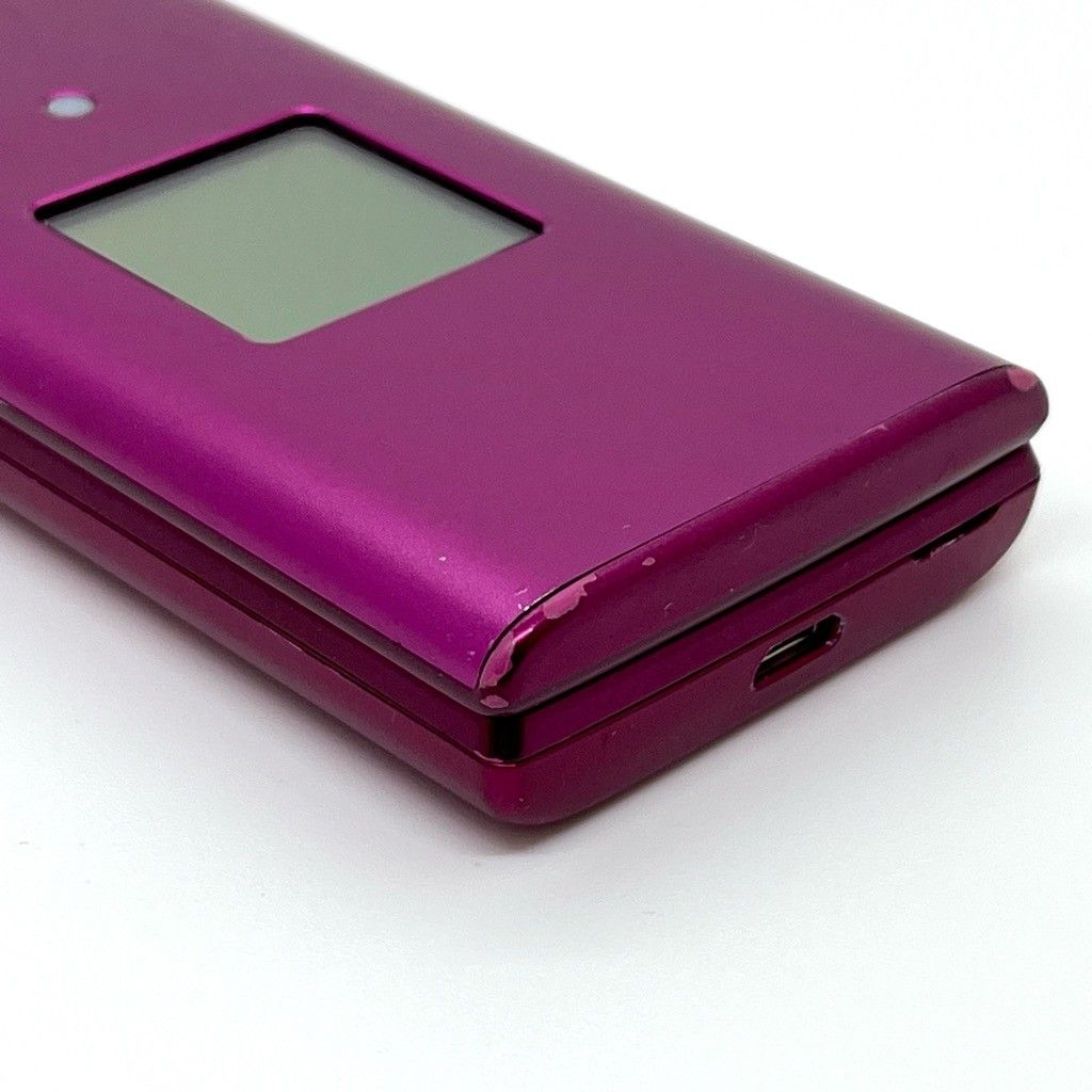 かんたんケータイ KYF38 ワインレッド 中古 SIMロック解除済 - メルカリ