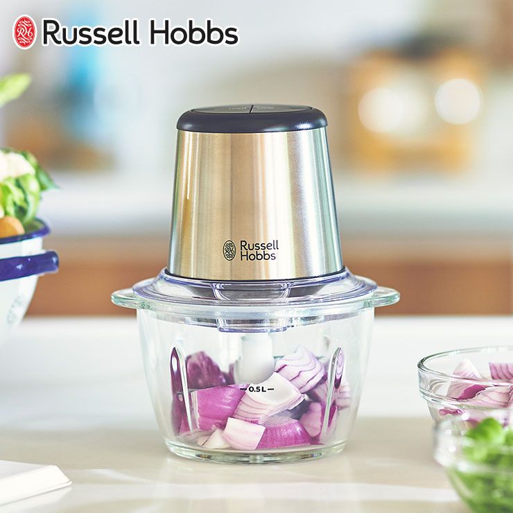 ラッセルホブス 4ブレードミニチョッパー Russell Hobbs 7820JP【フードプロセッサー ミキサー コンパクト みじん切り ミンチ ホイップ キッチン家電】