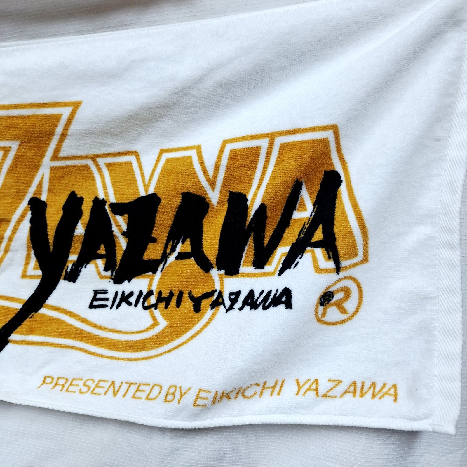 E.YAZAWA ゴールドデザインタオル 中古☆矢沢永吉 E.YAZAWA フェイスタオル ゴールド - メルカリ
