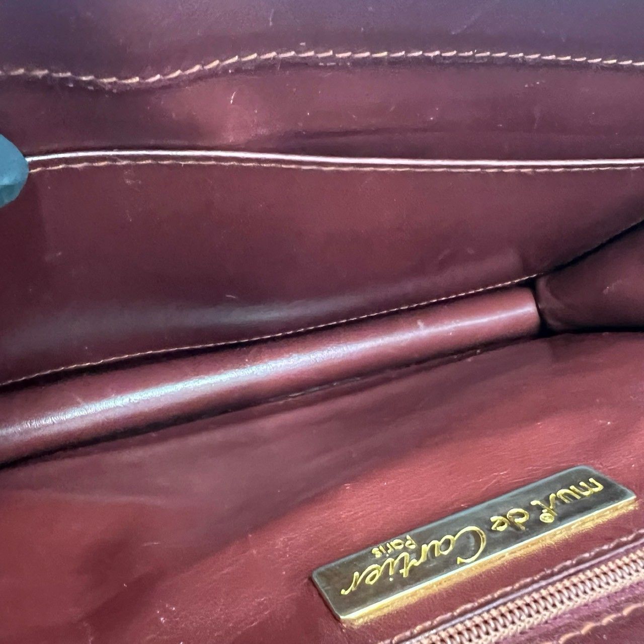 極 美品 袋付き CARTIER カルティエ マストライン レザー 本革