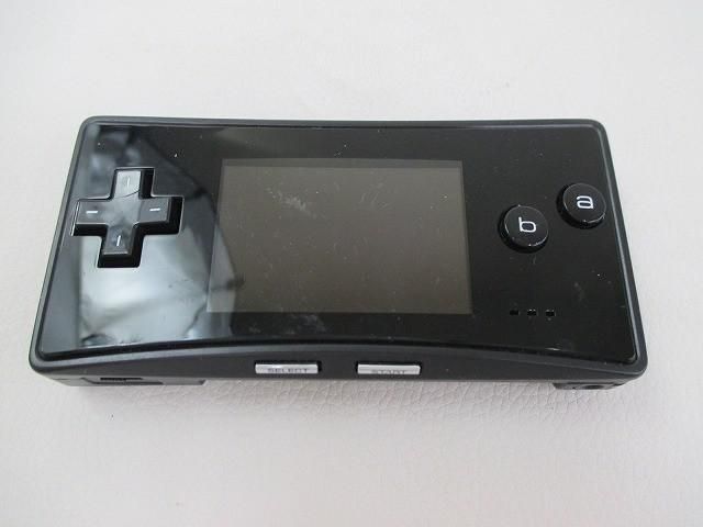 ジャンク品 ゲーム ゲームボーイミクロ 本体 OXY-001 ブラック 通電