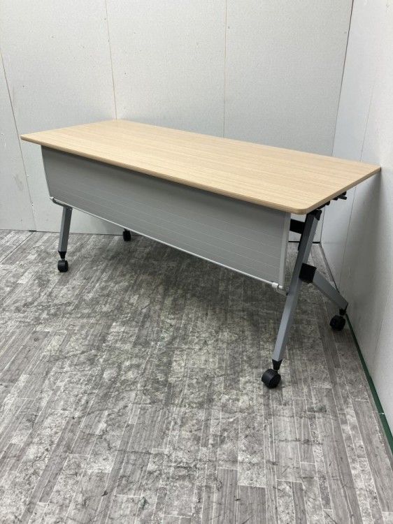 【中古品】イトーキ HXシリーズ 1500サイドスタックテーブル THP-156S1-98 ナチュラル