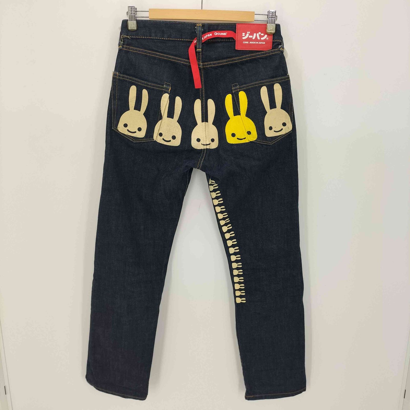 キューン CUNE 5連ウサギペイント デニム パンツ メンズ 28 - メルカリ