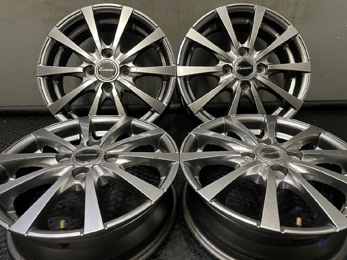 HOT STUFF Exceeder ホットスタッフ エクシーダー 14インチ 4本 4.5J4HPCD100+43 タント ルークス ミライース ekクロス アルト等　(VHK637)