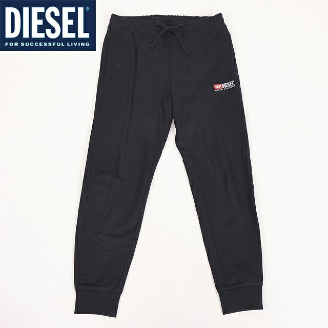 ディーゼル DIESEL【訳あり】メンズ スウェットパンツ P-TARY-DIV ロゴ刺繍ポイントスウエットパンツ ブラック系（サイズ/L）cm0098