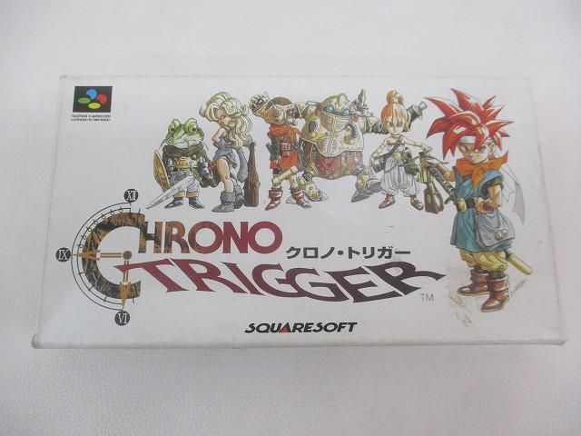 SFCソフト「クロノ・トリガー」中古動作品1個の出品です。 中古品 ゲーム スーパーファミコン ソフト クロノ・トリガー 箱説付き