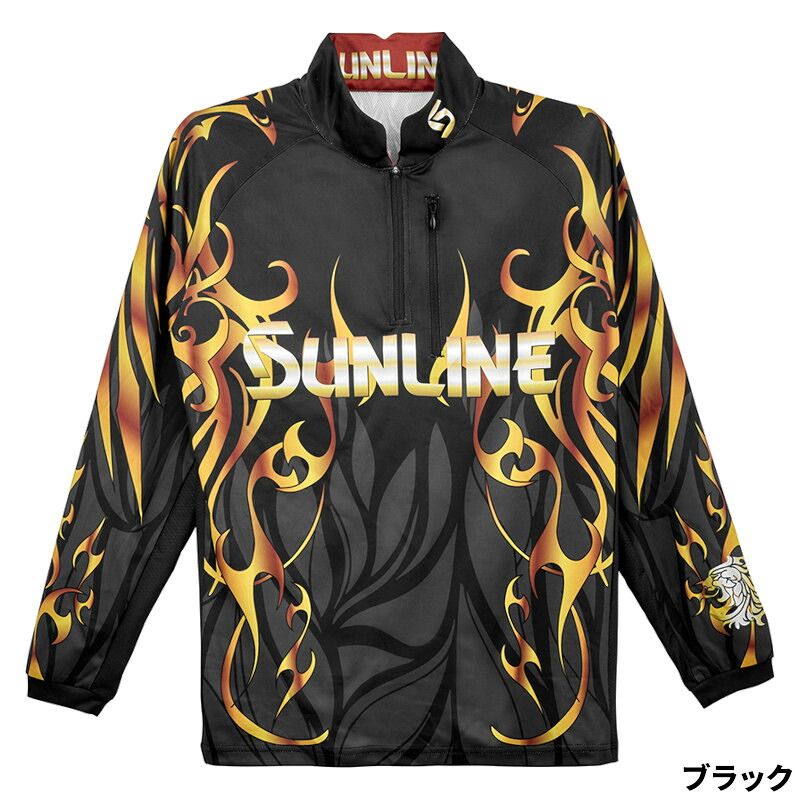 サンライン ウェア PRODRYロングシャツ L ブラック SUW-04601CW