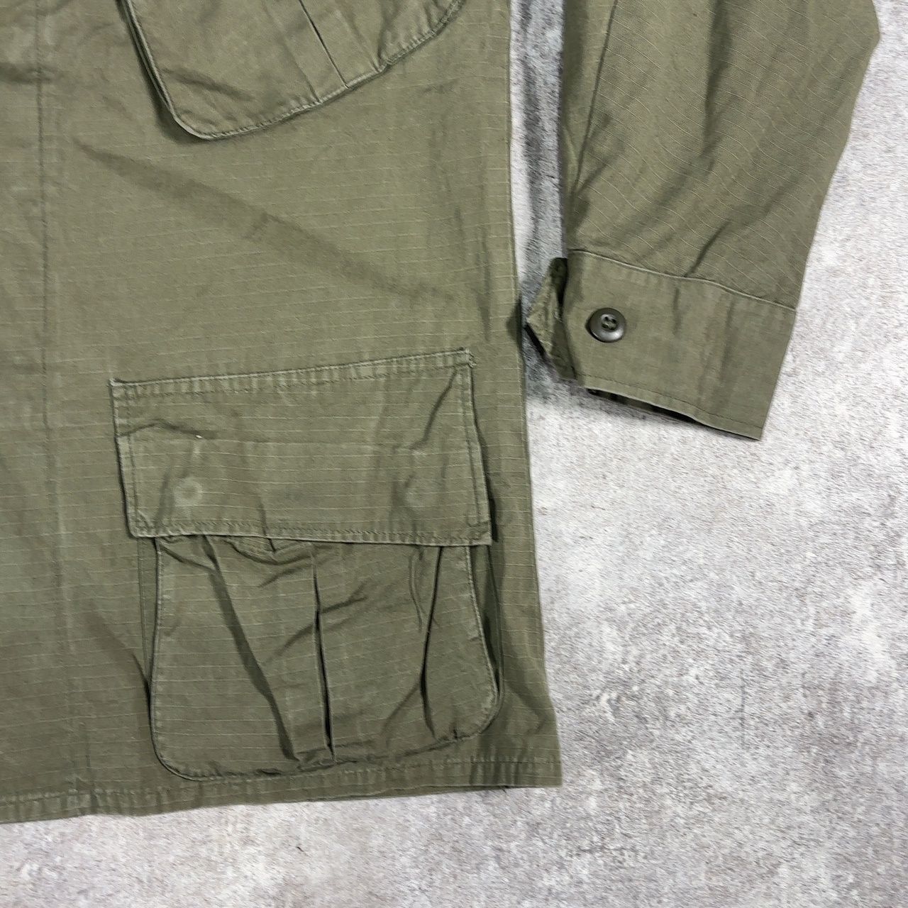 1969年 会計 ジャングルファティーグ 5th Large - Short U.S.ARMY 60's ジャングルファティーグジャケット 5TH 69年会計 SMALL