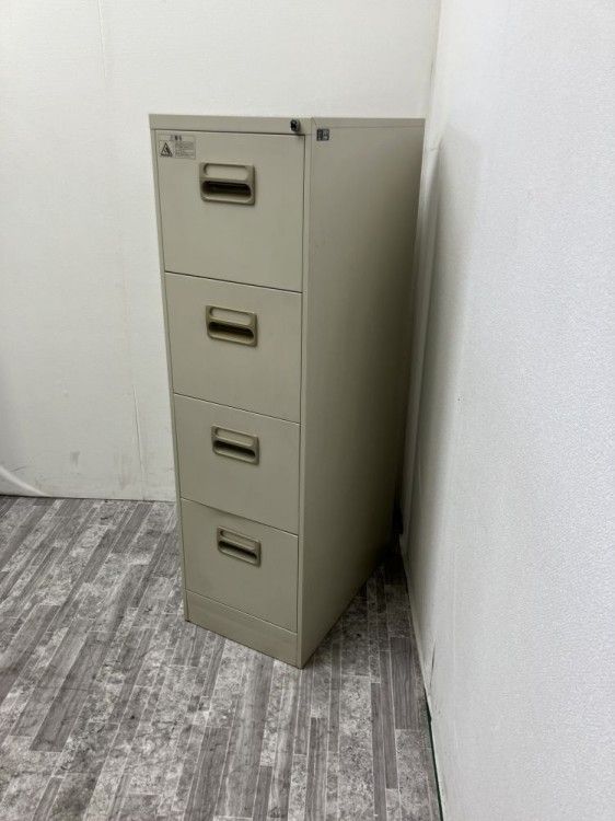【中古品】DSK 4段キャビネット A4-4N グレー