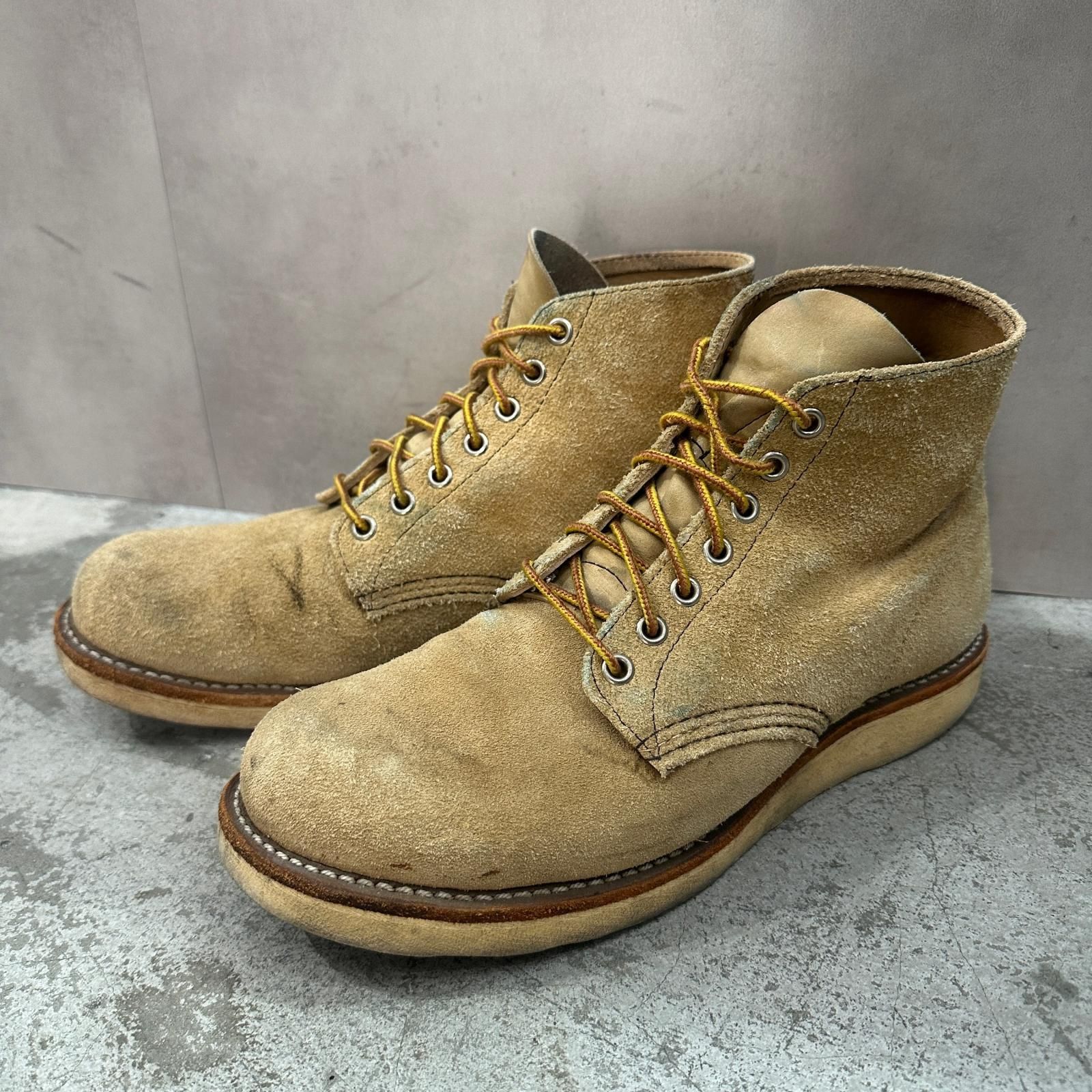 RED WING 6-inch Classic Round Suede Boots Red Wing 8176 Beige 9 27cm (19122M)