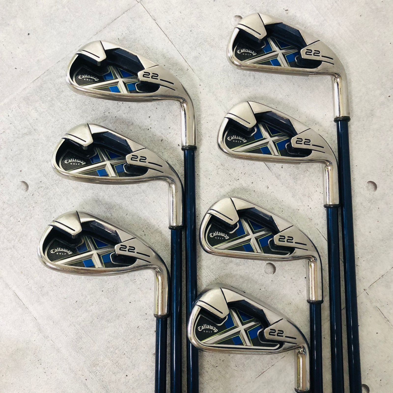 保証付】Callaway キャロウェイ X-22 エックス 7本アイアン メンズ