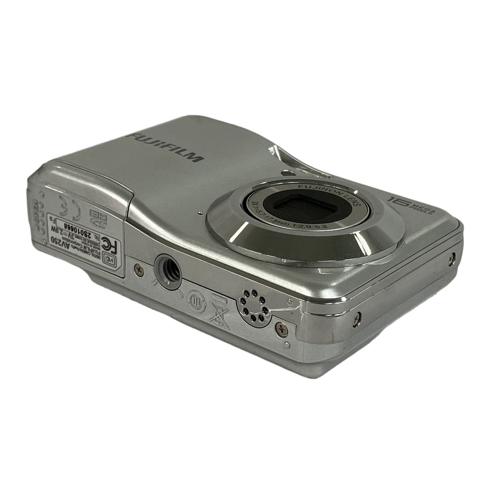 FUJIFILM FinePix AV250 シルバー コンデジ 中古 訳あり Y11440200