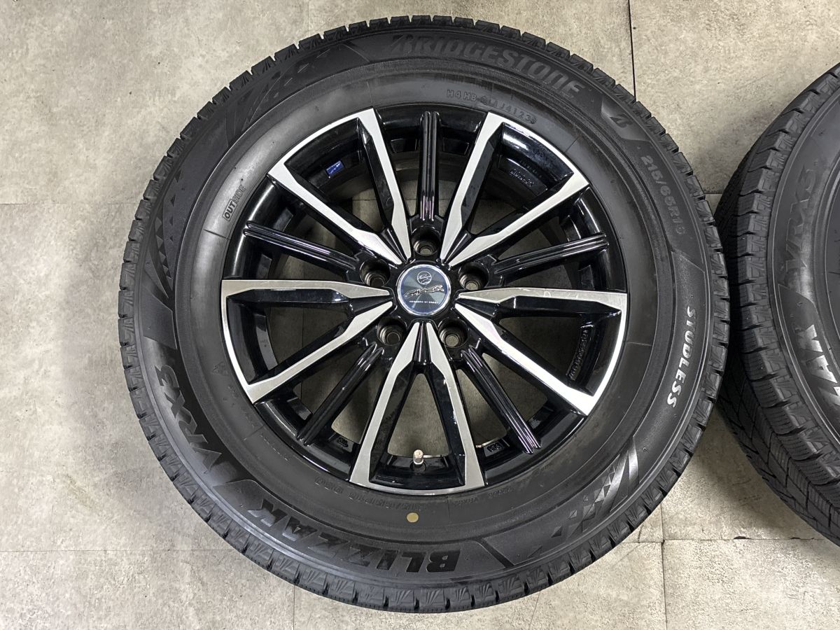 美品 バリ溝 VRZX3付】SMACK 16in 6.5J +38 PCD114.3 ブリヂストン