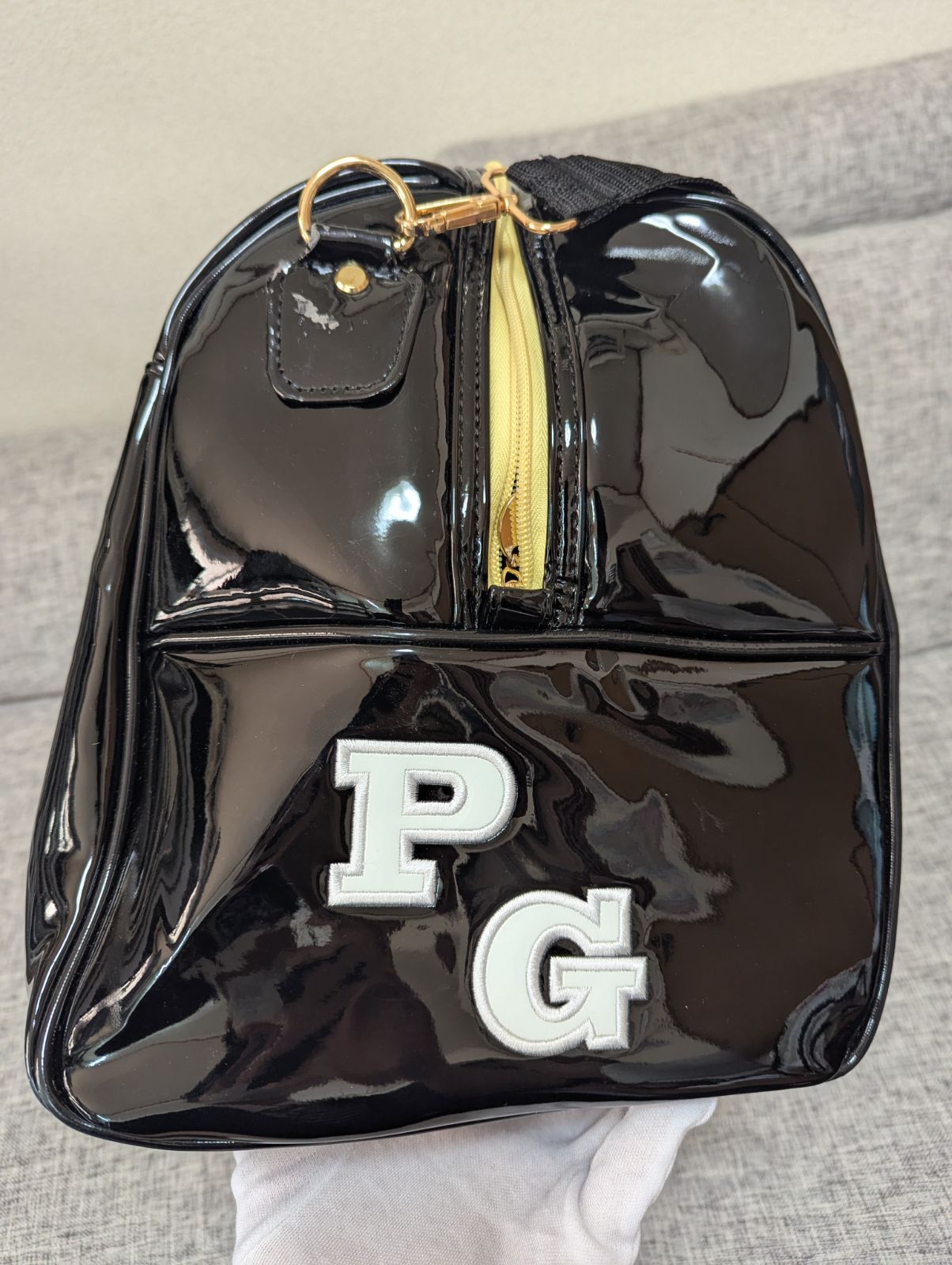 PEARLY GATES パーリーゲイツ エナメル ボストンバッグ ロッカーバッグ